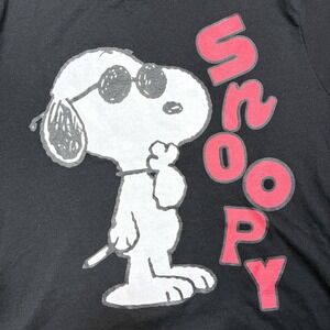 Peanuts Snoopy Shirt Cool Sunglasses Large Men's Black Dog Y2K Funny Graphic